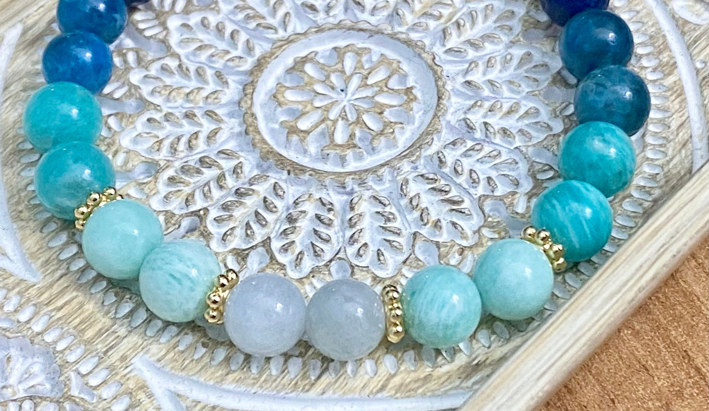 8mm Tranquil Harmony Crystal bead bracelet