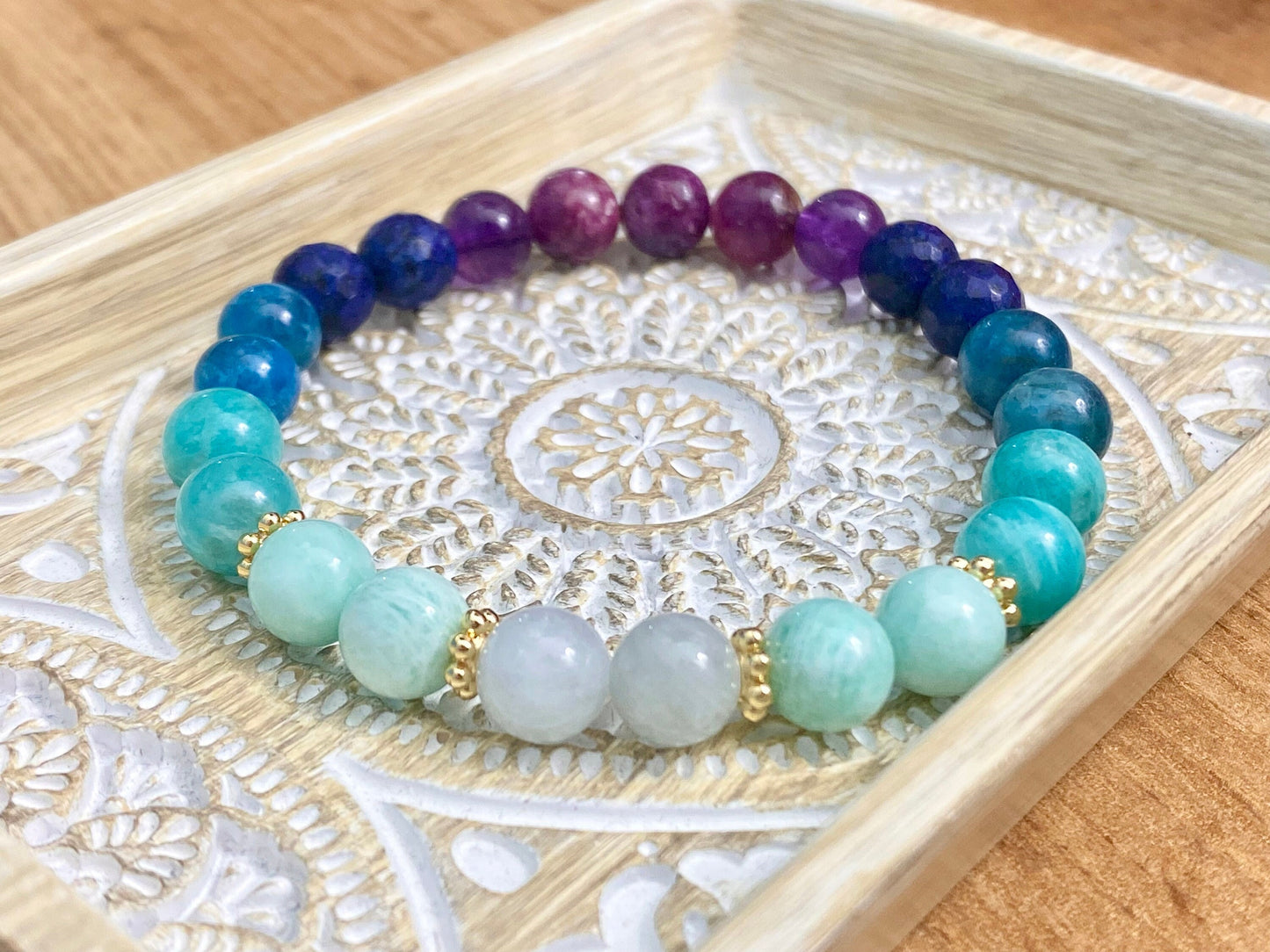 8mm Tranquil Harmony Crystal bead bracelet