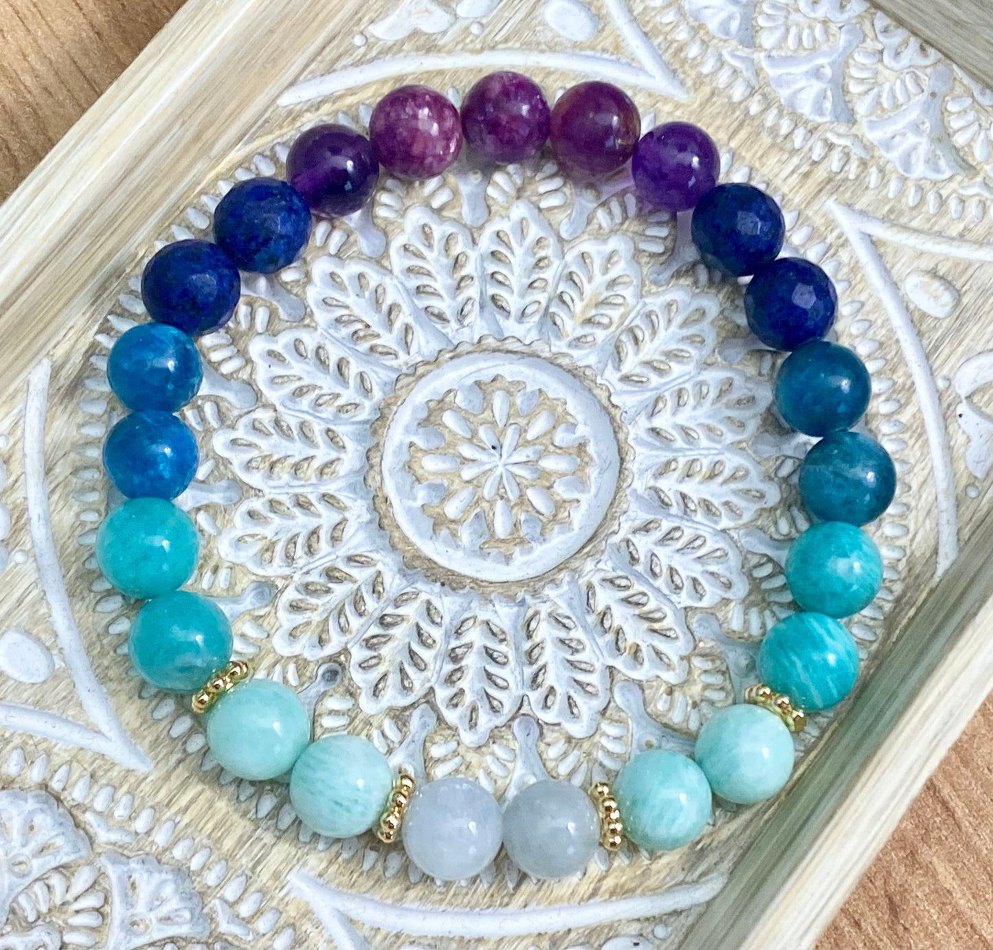 8mm Tranquil Harmony Crystal bead bracelet