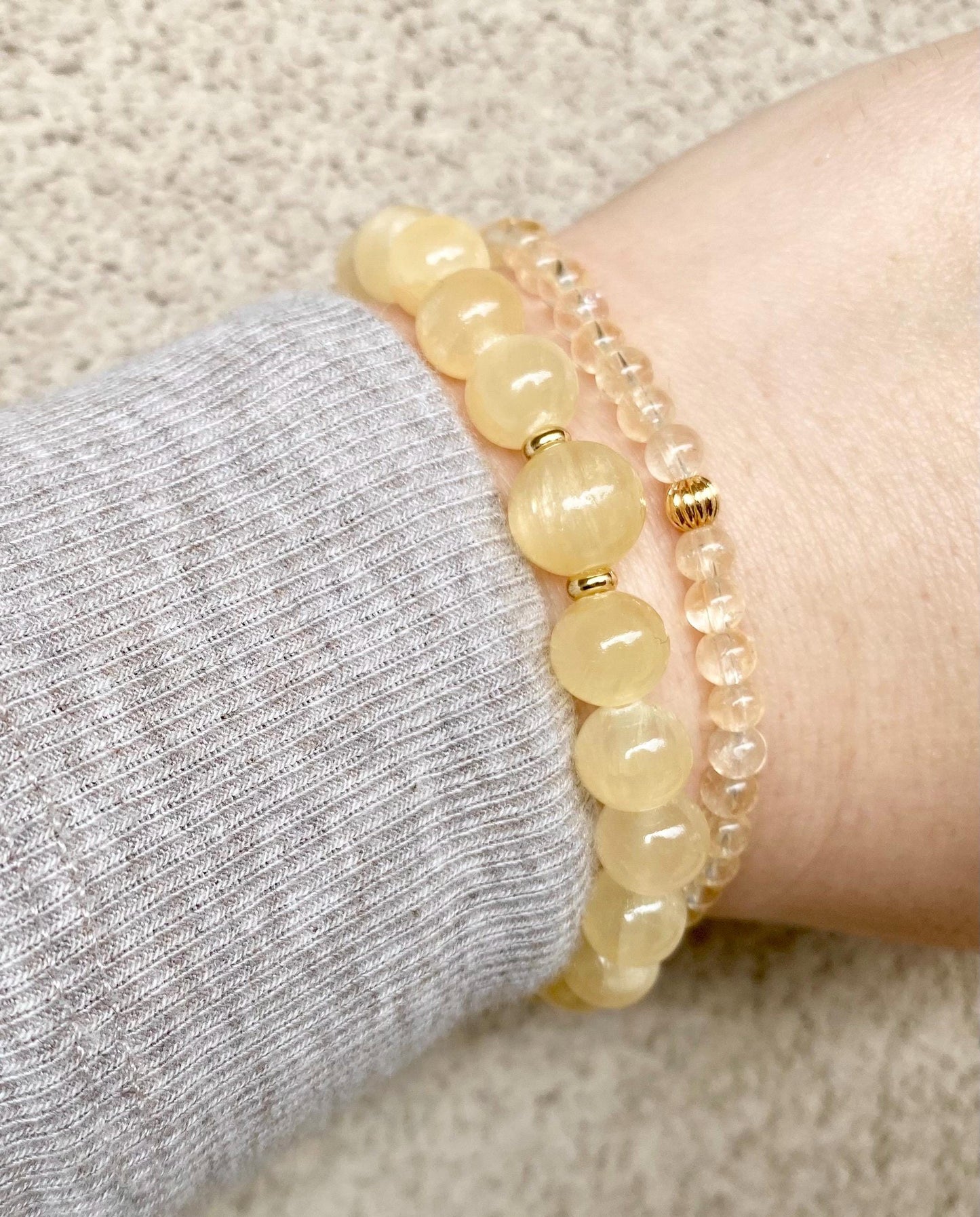 AAA Yellow Selenite Crystal Bracelet