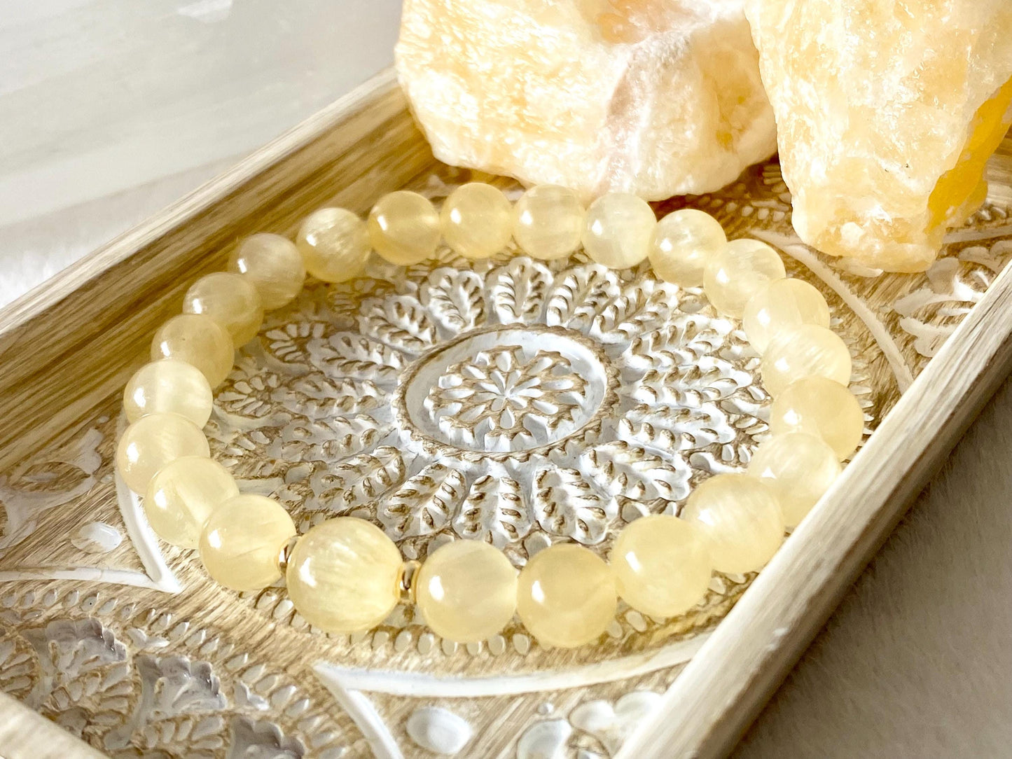 AAA Yellow Selenite Crystal Bracelet