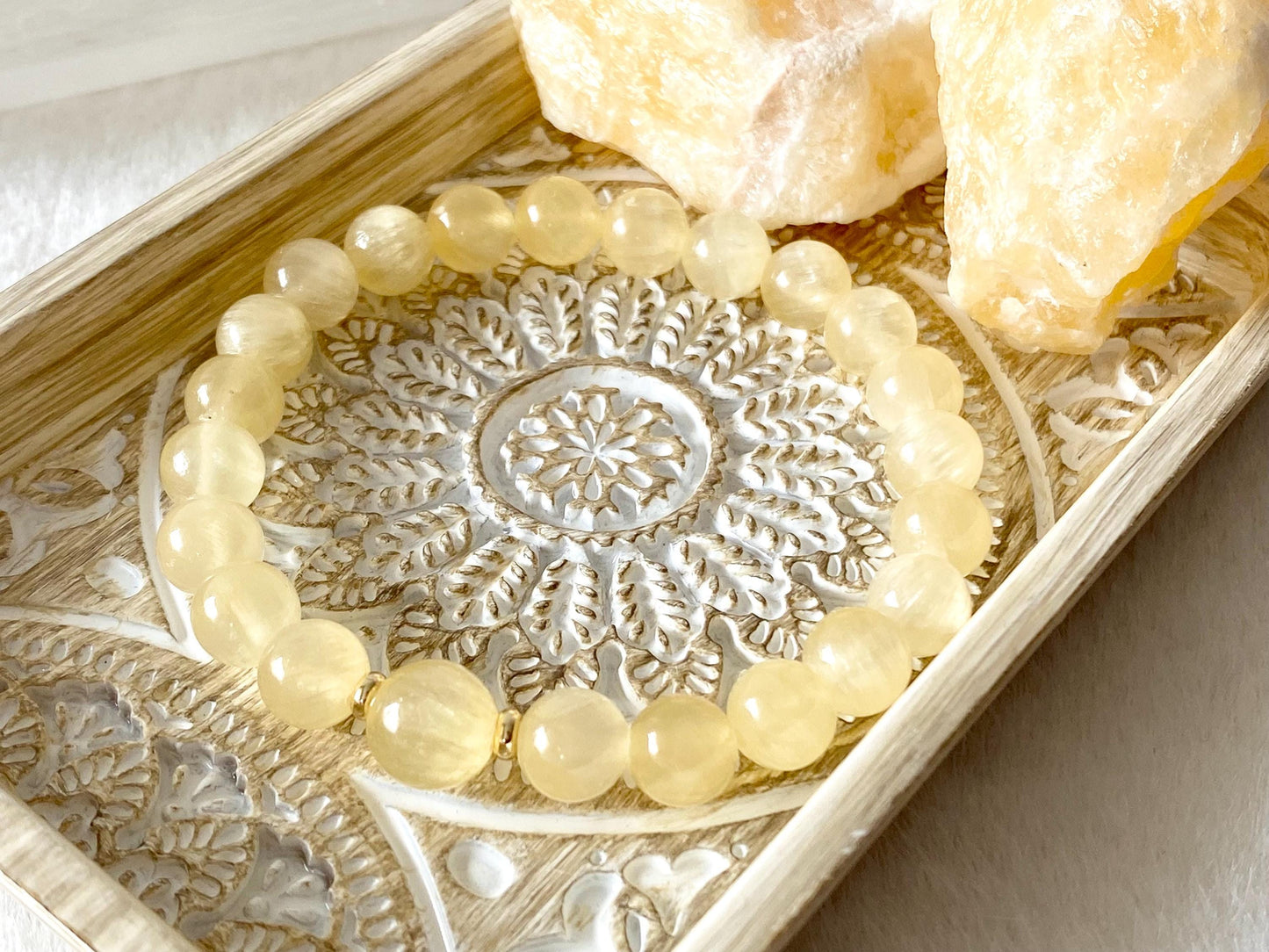 AAA Yellow Selenite Crystal Bracelet