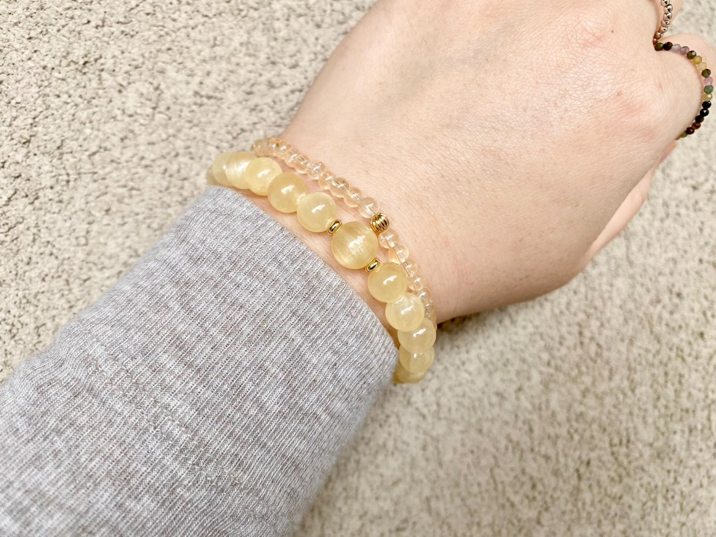 AAA Yellow Selenite Crystal Bracelet